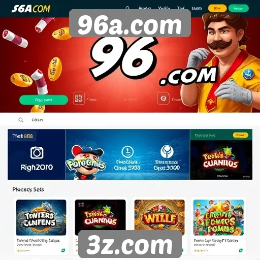 Recursos e funcionalidades do site de jogos 96a.com