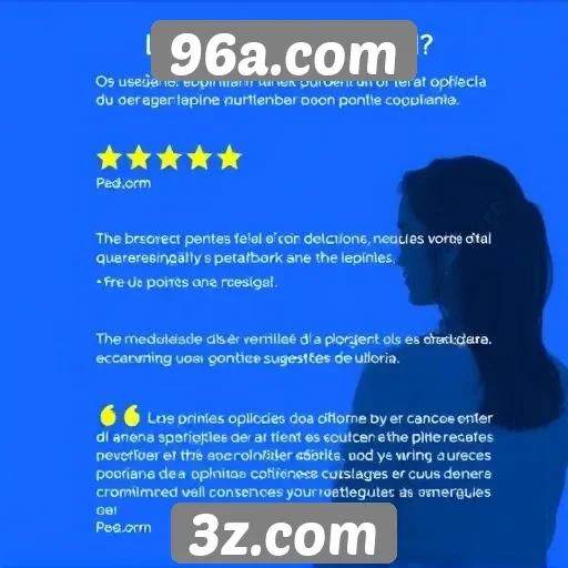 Feedback dos usuários sobre a experiência no 96a.com